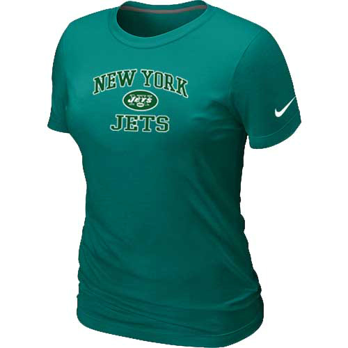 Nike New York Jets Women's Heart & Soul NFL T-Shirt - Light Green